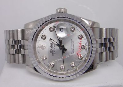 Rolex SS Jubilee Silver Diamond Men Datejust Watch-Replica Rolex for Sale